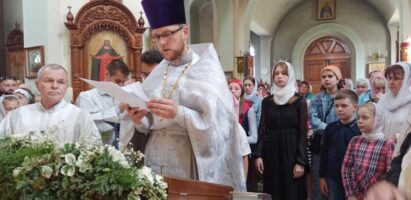 Молебен на окончание учебного года в храме преподобного Серафима Саровского в г.Белоозёрске